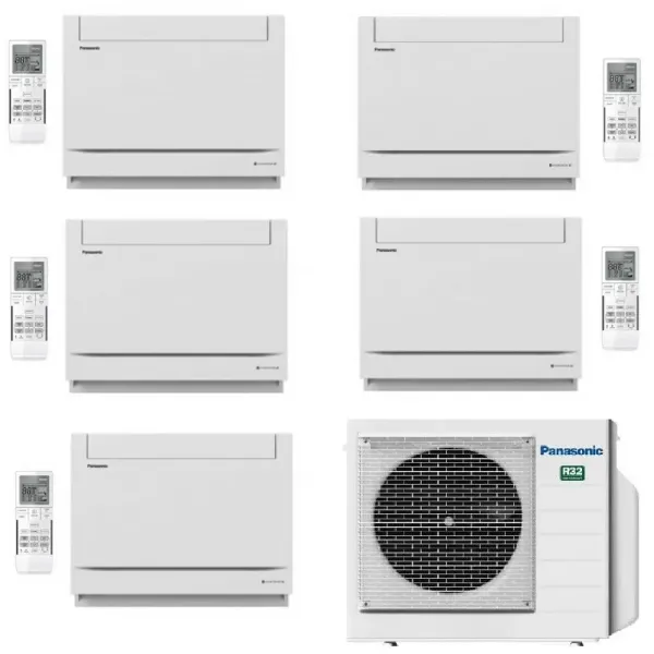 Klimaanlagen Panasonic Penta Split 9+9+9+9+9 Console CU-5Z90TBE