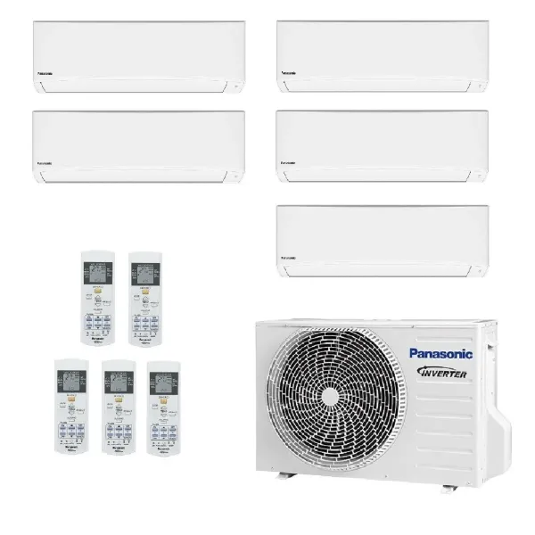 Klimaanlagen Panasonic Penta Split TZ Kompakt 12+12+12+12+12 btu CU-5Z