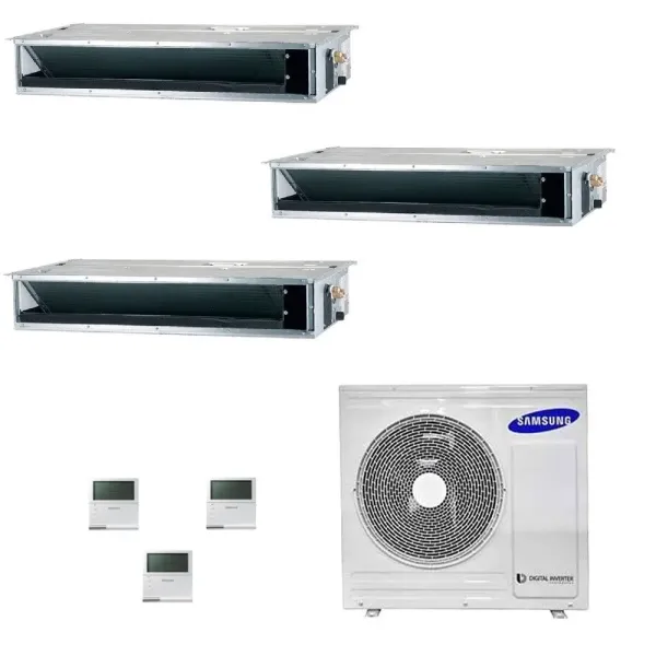 Samsung Trio Split Geringe/Mittlere Prävalenz AJ052TXJ3KG/EU 9+9+9 Btu