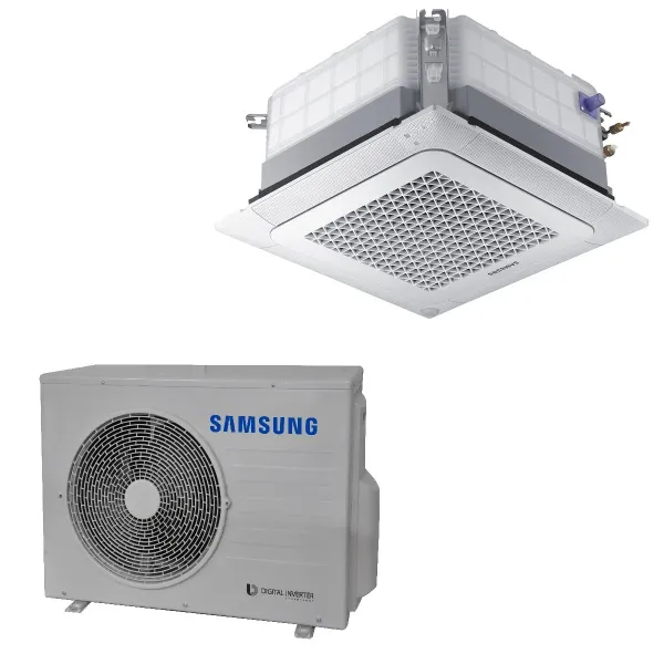 Klimaanlagen Samsung Kassette 4 Luftauslässe WindFree 18000 Btu R-32