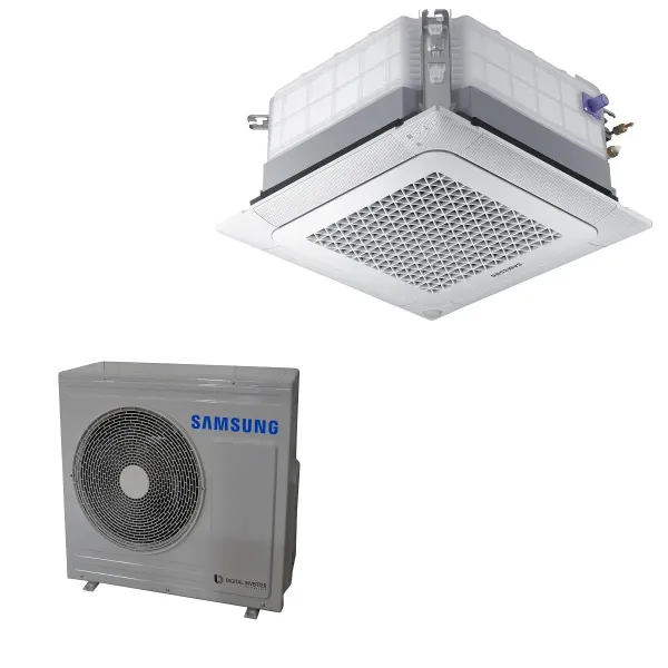 Klimaanlagen Samsung Kassette 4 Luftauslässe WindFree 24000 Btu R-32