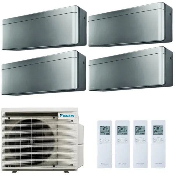 Daikin Quadri Split 7+7+7+7 Stylish Total Silver 4MXM68A9