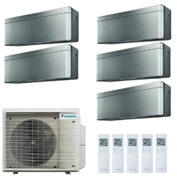 Klimaanlagen Daikin Penta 7+7+7+9+9 Stylish Total Silver 5MXM90A9