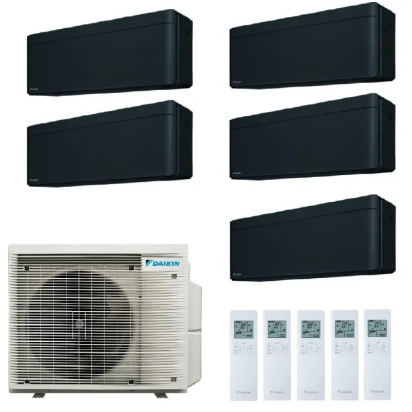 Klimaanlagen Daikin Penta 7+7+7+9+9 Stylish Total Black 5MXM90A9