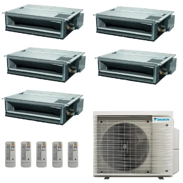 Klimaanlagen Daikin Penta Split 9+9+9+9+9 FDXM-F9 BRC4C65 5MXM90A9