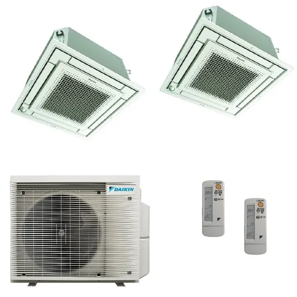 Klimaanlagen Daikin Duo Split 9+9 Kassettengerät 2MXM50A9 BRC7F530W