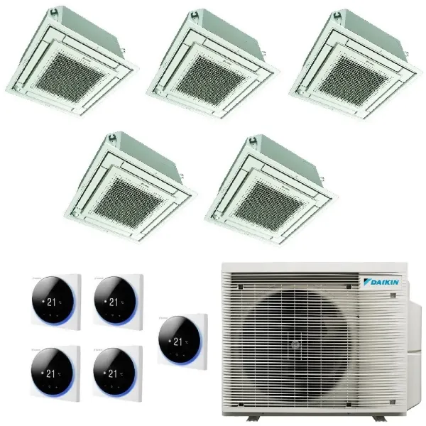 Klimaanlagen Daikin Penta Split 9+9+9+9+9 Kassette BRC1H52 5MXM90A9