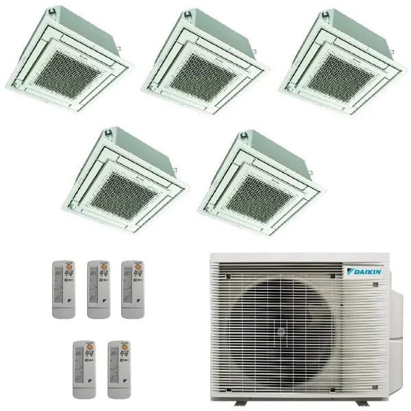 Klimaanlagen Daikin Penta Split 9+9+9+9+9 FFA-A9 BRC7F530W 5MXM90A9