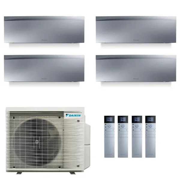 Daikin Quadri Split 7+7+7+7 Emura 3 Silber 4MXM68A9