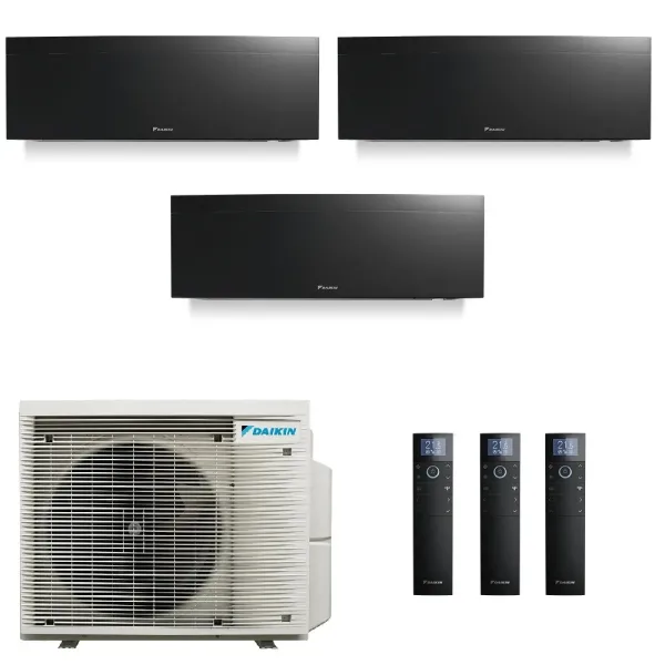 Klimaanlagen Daikin Trio Split 7+7+7 Emura Schwarz 3MXM40A9