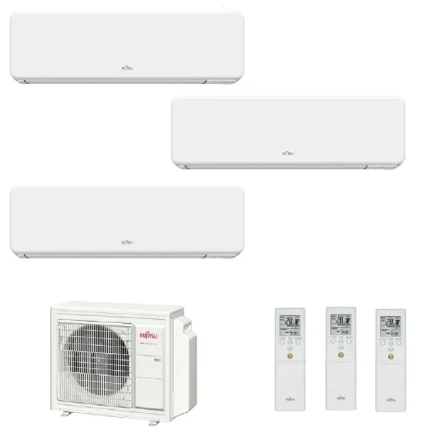 Klimaanlage Fujitsu Trio Split 7+7+7 KG WiFi AOYG18KBTA3