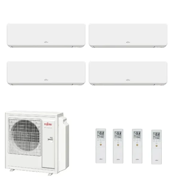 Fujitsu Quadri Split 7+7+7+7 KG WiFi AOYG30KBTA4 Weiß