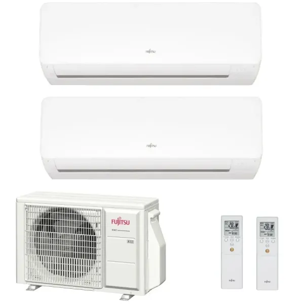 Klimaanlage Fujitsu Duo Split 7+9 KM AOYG14KBTA2 Wand WiFi