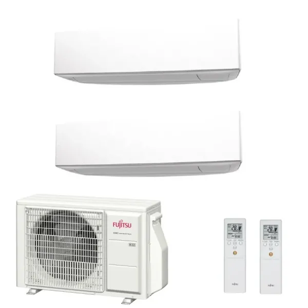 Klimaanlage Fujitsu Duo Split 7+7 KE AOYG14KBTA2 Wand WiFi