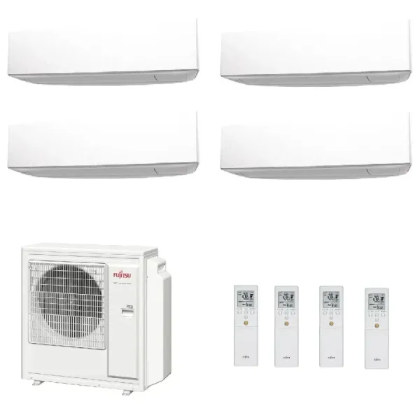 Fujitsu Quadri Split 7+7+7+7 KE WiFi AOYG30KBTA4 Weiß