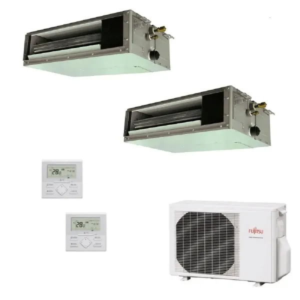 Klimaanlage Fujitsu Duo Split 7+7 KS Mini AOYG14KBTA2