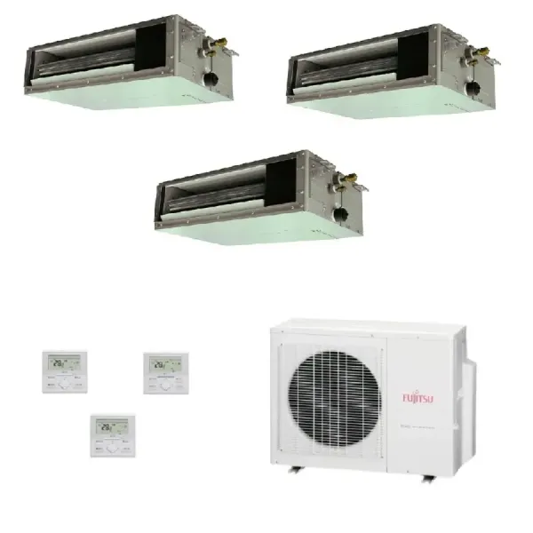 Klimaanlage Fujitsu Trio Split 7+7+12 KS Mini AOYG18KBTA3