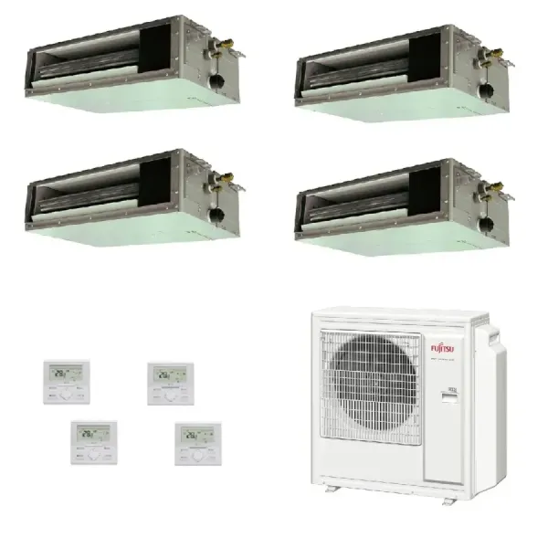 Klimaanlage Fujitsu Quadri Split 7+7+7+7 KS Mini AOYG30KBTA4