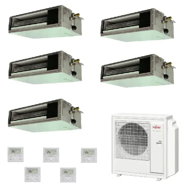 Klimaanlage Fujitsu Penta Split 9+9+9+9+9 KS Mini AOYG36KBTA5