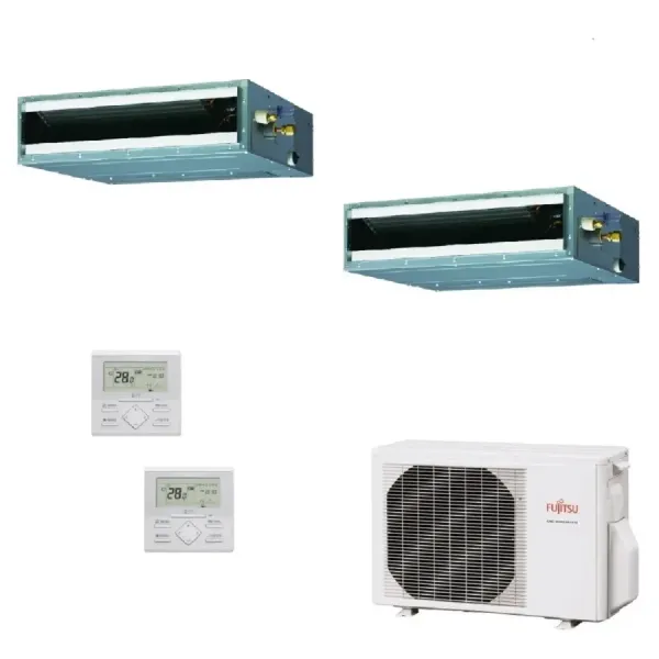 Klimaanlage Fujitsu Duo Split 7+7 KL Kompakt AOYG14KBTA2