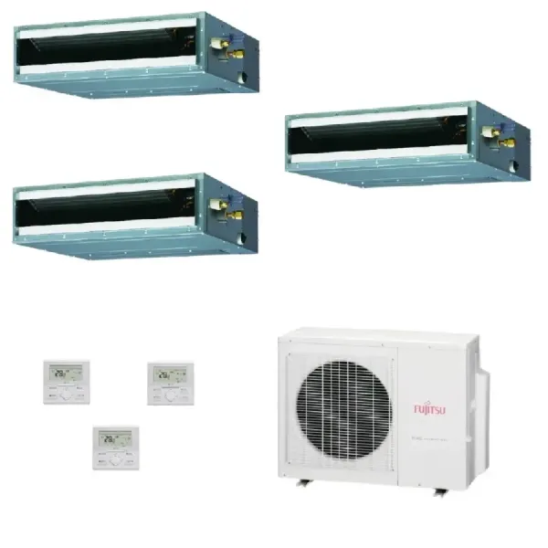 Klimaanlage Fujitsu Trio Split 7+9+12 KL Kompakt AOYG24KBTA3