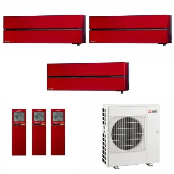 Mitsubishi Trio Split 9+9+9 Btu Rubinroten MXZ-3F68VF4