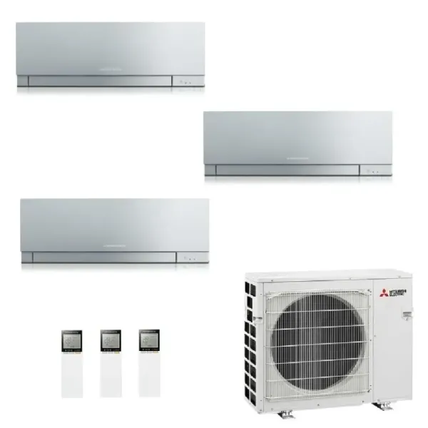 Klimaanlagen Mitsubishi Trio Split 7+9+9 Silbernen MXZ-3F54VF4