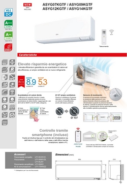 Klimaanlage Fujitsu Penta Split 7+7+7+7+7 KG AOYG36KBTA5