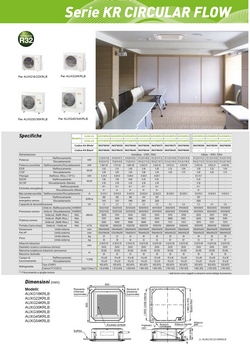 Klimaanlage Fujitsu 18000 Btu Kassettengerät KR Weiß R-32 220v